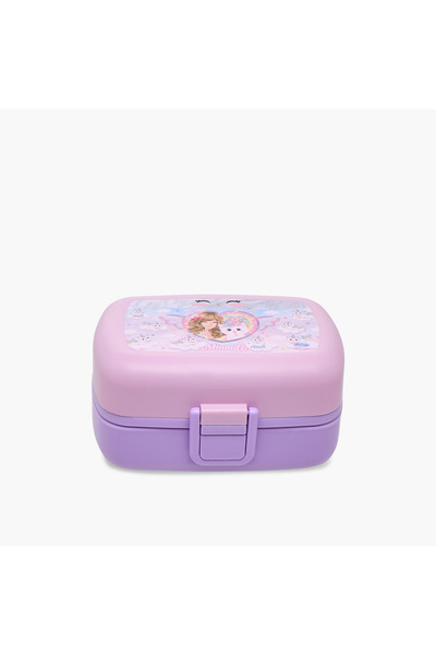 minmie Caticorn Print Sectioned Lunch Box with Cutlery