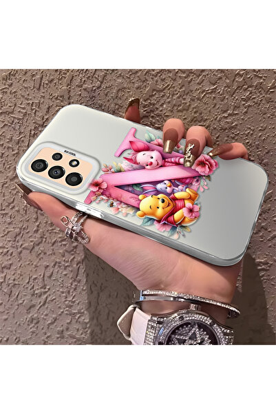 Hontinga حافظة صلبة رفيعة متوافقة مع كاميرا سامسونج جالاكسي A33 5G، نمط دب لطيف