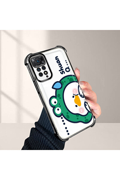 ucuc حافظة حماية من السيليكون الشفاف المتوافقة مع هاتف Redmi Note 11 Pro، كرت...