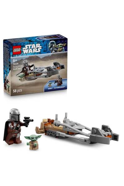 LEGO Star Wars Mandalorian ve Grogunun Hız Motoru 75436