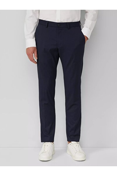 s.Oliver BLACK LABEL Pantaloni de costum slim fit pentru bărbați, bleumarin î...