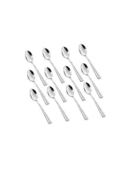 casa rosa 12-Piece Stainless Steel tea spoon Set Silver