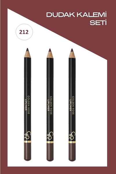Golden Rose Lipliner Dudak Kalemi Seti No: 212-3 Adet