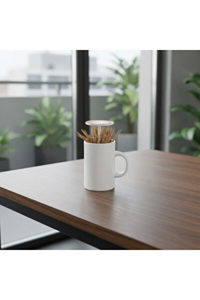 Dania Coffee cup-shaped pressure toothpick holder