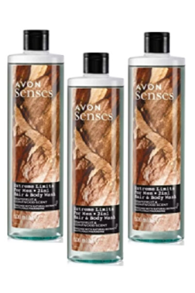 AVON EXTREME LIMITS SHOWER GEL SET 3X 500 ML