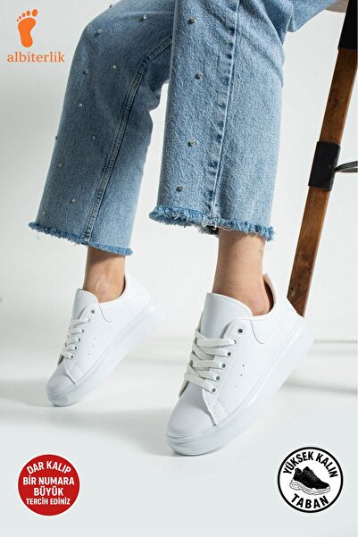 AlbiShoes Women Men Unisex Thick High Sole Daily School Sports Shoes Sneaker ...