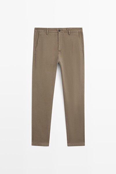 Massimo Dutti Slim fit mikro dokulu pantolon