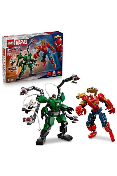 LEGO معركة الروبوتات من مارفل سبايدر مان ضد دكتور أوكتوبيوسا 76338