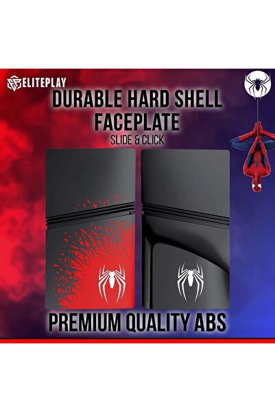cosmostech Ps5 Pro Faceplate Kapak Seti – Disc CD & Digital Model Uyumlu Ön/arka Kasa Cover Case Spider