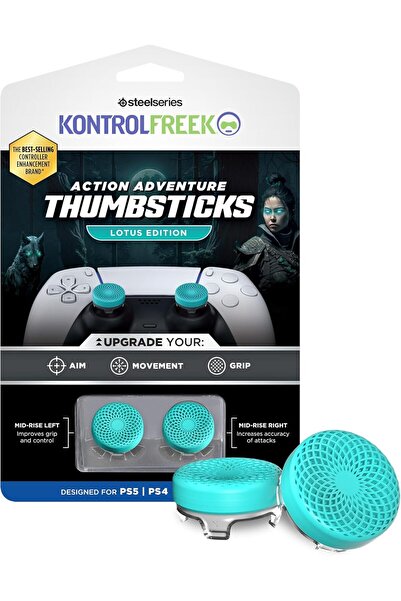 cosmostech Kontrolfreek Lotus Teal Thumbstick Seti | Ps5 & Ps4 Uyumlu | Mid-R...