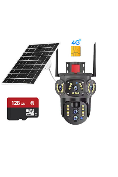 Empionics Camera supraveghere tripla 4G Empionics, panou solar, FullHD, PTZ, ...