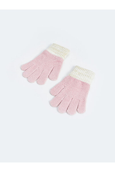LC Waikiki Pink Girl's Knit Gloves