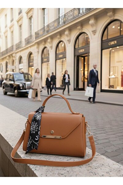 Handley Geantă de mână și de umăr de lux, cu detalii tip eșarfă și curea tip ...