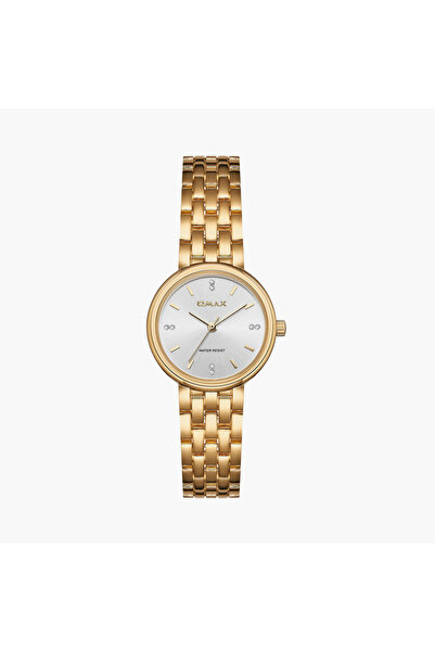 Omax Women's 28MM Gold Analog Metal Strap Watch | UT-DS006G31I