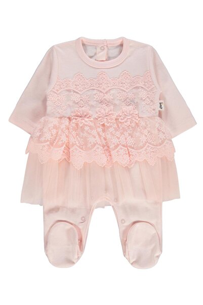 Civil Baby جمبسوت من التول المكشكش من عمر 1-9 أشهر - بودرة من عمر 9-12 شهرًا