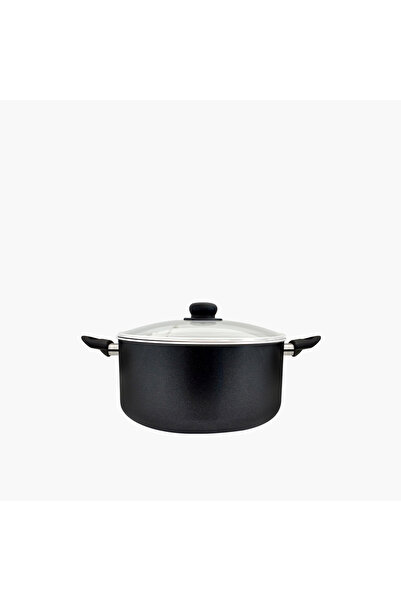 ROSSETTI Milano Aluminium Casserole with Glass Lid - 24 cm