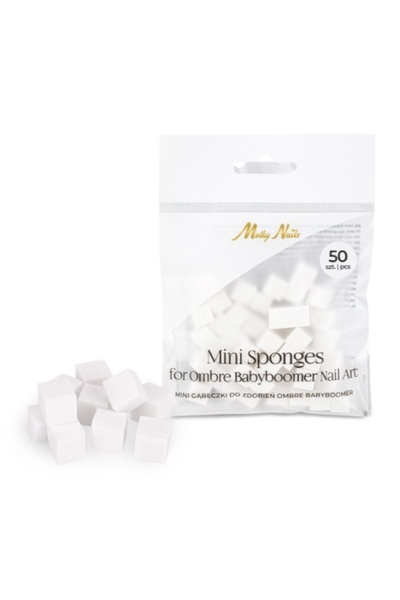 Allepaznokcie Set of 50 Mini Square Sponges Molly