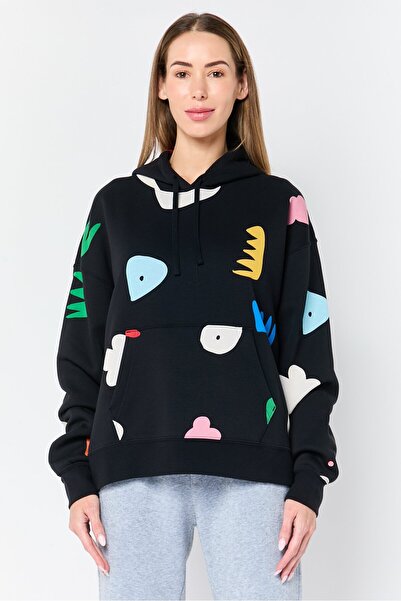 Nike Women Loose Fit Long Sleeve Outdoor Hoodie, Black