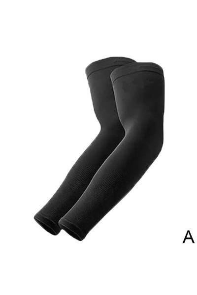 Choice black 1Pair UV Sun Protection Arm Sleeves Breathable Quick Dry For Cyc...