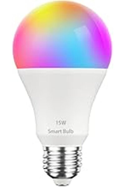 UanTii 15W E27 LED RGB WiFi Lamp RGBCW 100-240V Smart Home Dimmable Bulbs
