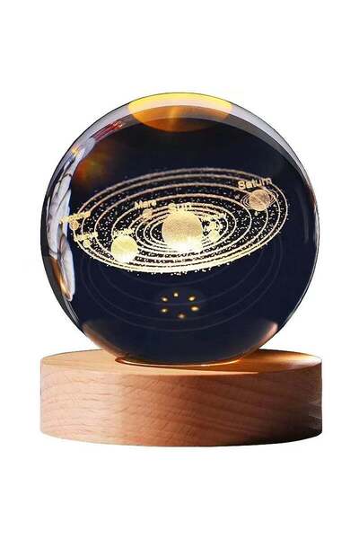 Generic ضوء ليلي على شكل كرة بلورية ثلاثية الأبعاد