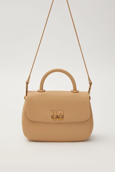 Levidor Camel Lvd Logo Shoulder Bag