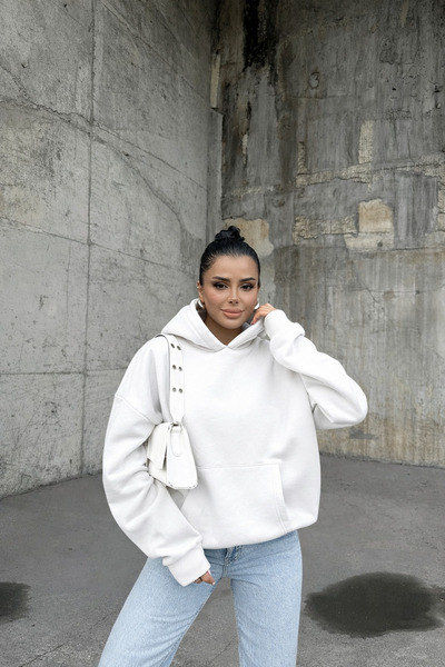 YAKAMEL قبعة نسائية بيضاء مكونة من بغطاء رأس خيوط كبيرة الحجم ومريحة للاستخدا...