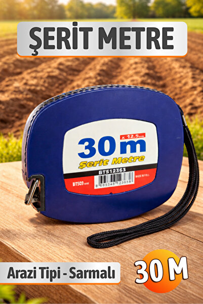 Badem10 Land Type Reel Coiled System Bts12363 (30 Meters) Navy Blue Tape Meas...