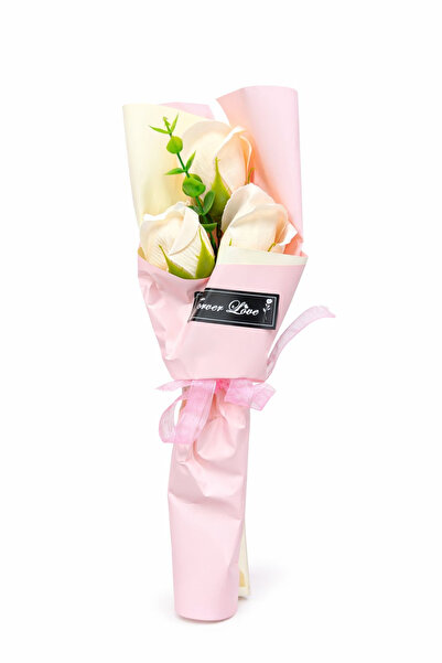 OEM Bouquet of 3 scented, decorative soap roses, 30 cm