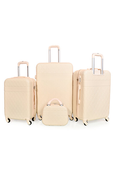 MORANO Morano 4-Piece Luggage Set Durable and Lightweight Spinner Wheeled Sui...