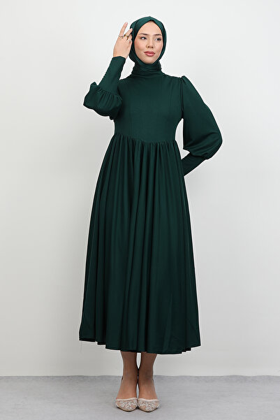 Lamia Giyim Oliva Prenses Elbise Zümrüt