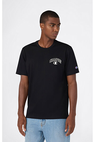 Champion State Of Play Crewneck T-Shirt Siyah Erkek Tişört - 221782-KK001