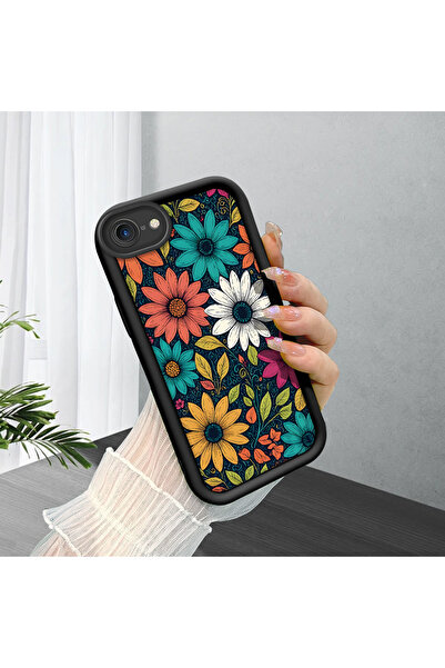 Hontinga Black Pattern Thin Soft Silicone Phone Case Compatible with iPhone 7...
