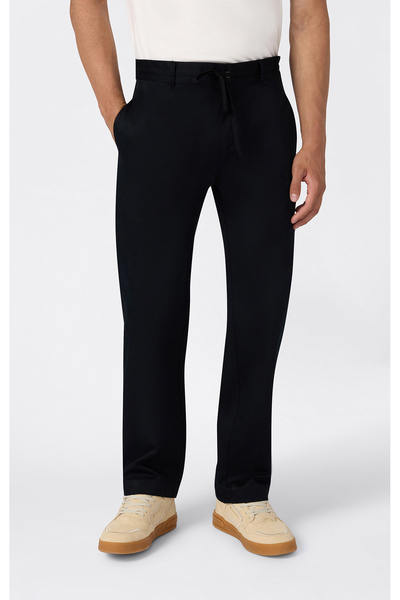 Champion State of Play Woven Straight Hem Pants Black Men's Trousers - 221785-Kk001