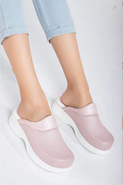 Biocomfort Women's Genuine Leather Pink Orthopedic Slippers for Nurses, Docto...