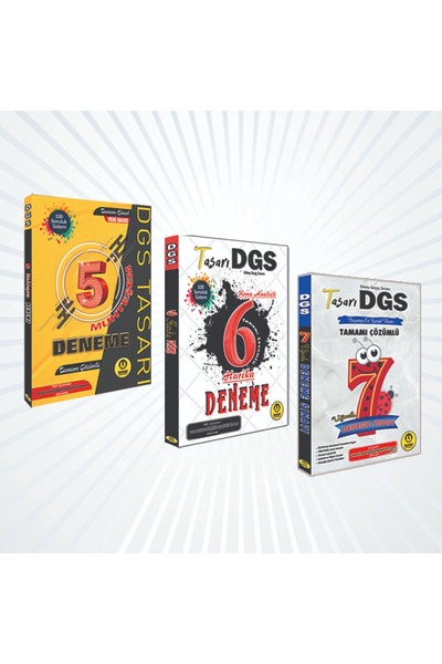 tasarı eğitim yayınları DGS 18 DENEME SETİ