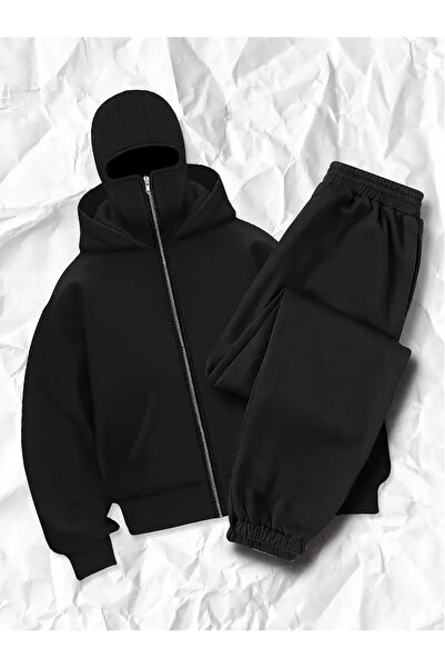 Flaubert -Kar Sade Ninja Unisix Zippered Tracksuit Set Cardigan 3 Thread Thic...