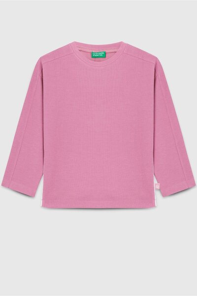 Benetton Sweatshirt Girl Dusty Rose 4-14 Years