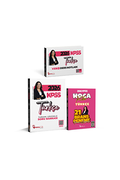 Hoca Kafası Yayınları 2026 KPSS Türkçe Soru Bankası-Video Ders Notları- 21 Br...