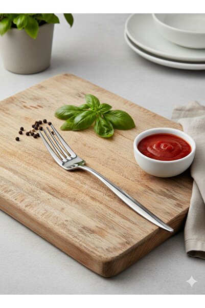 aktaş home 6-Piece Natural Pointed Dinner Forks