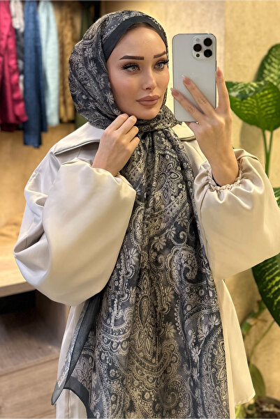 CUOCA LOUNGE Etnik Desenli İnce Vual Şal