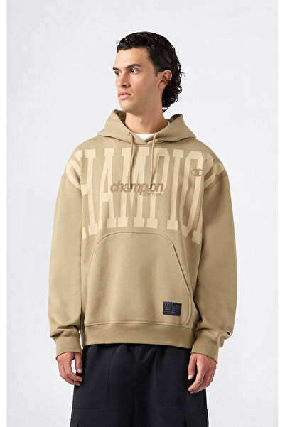 Champion Hooded Sweatshirt Erkek Bej  Sweatshirt - 221304-MS100