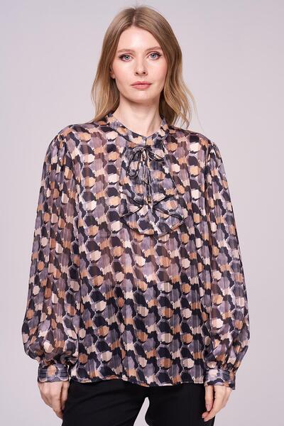 Journey Şifon-Simli Bluz