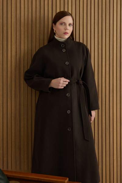 Aker Kahverengi Dik Yaka Kaban