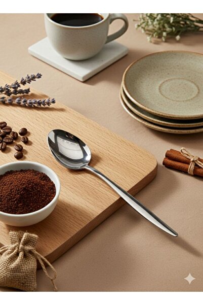 aktaş home 6-Piece Natural Pointed Tablespoon Set