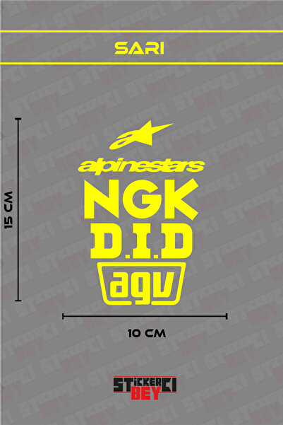 STİCKERCI BEY ملصق ALPINESTRARS للكمبيوتر المحمول والخوذة والدراجات النارية و...