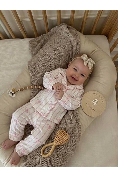 NUNU BABY Fiyonklu Pijama Takım - Pembe
