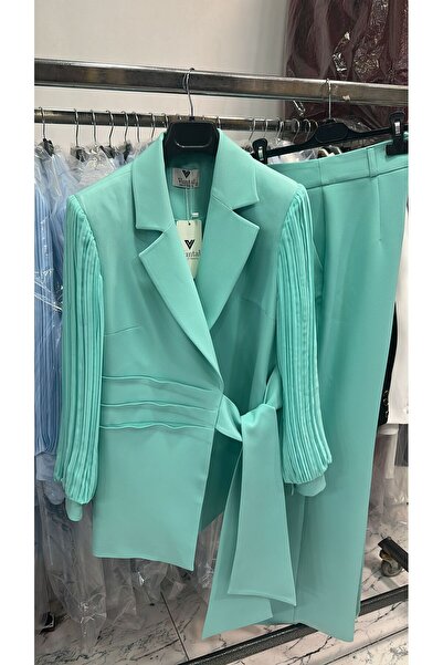 Vuntal BUTİK CHIFFON SLEEVE DOUBLE SET