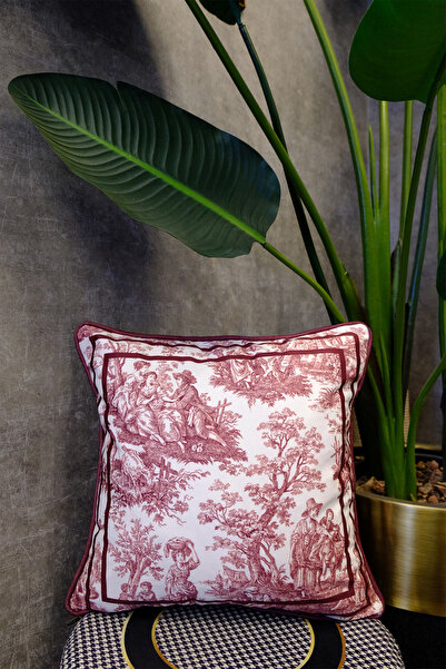 DEKOMOD Digital Printed Decorative Double-Sided French Country Pattern Throw ...