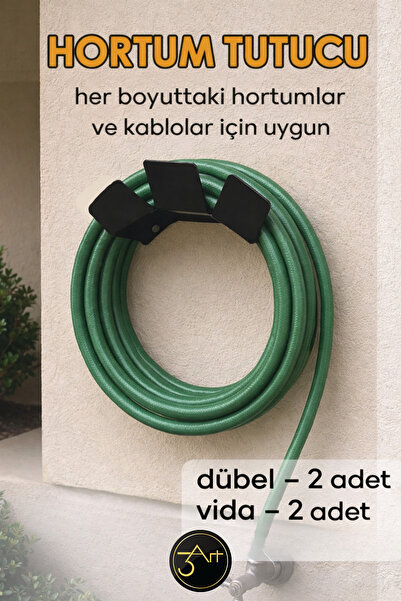 3Art Metal Dekorasyon Tic.Ltd.Şti Metal Hortum Tutucu – Bahçe Hortumu Askısı